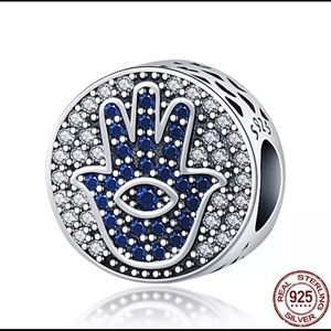 HAMSA HAND Bracelet Charm Sterling Silver 925